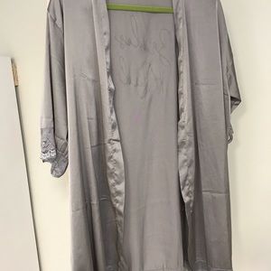 Bridesmaid robes blue no writing grey maid of hone and bridesmaid 3 total
